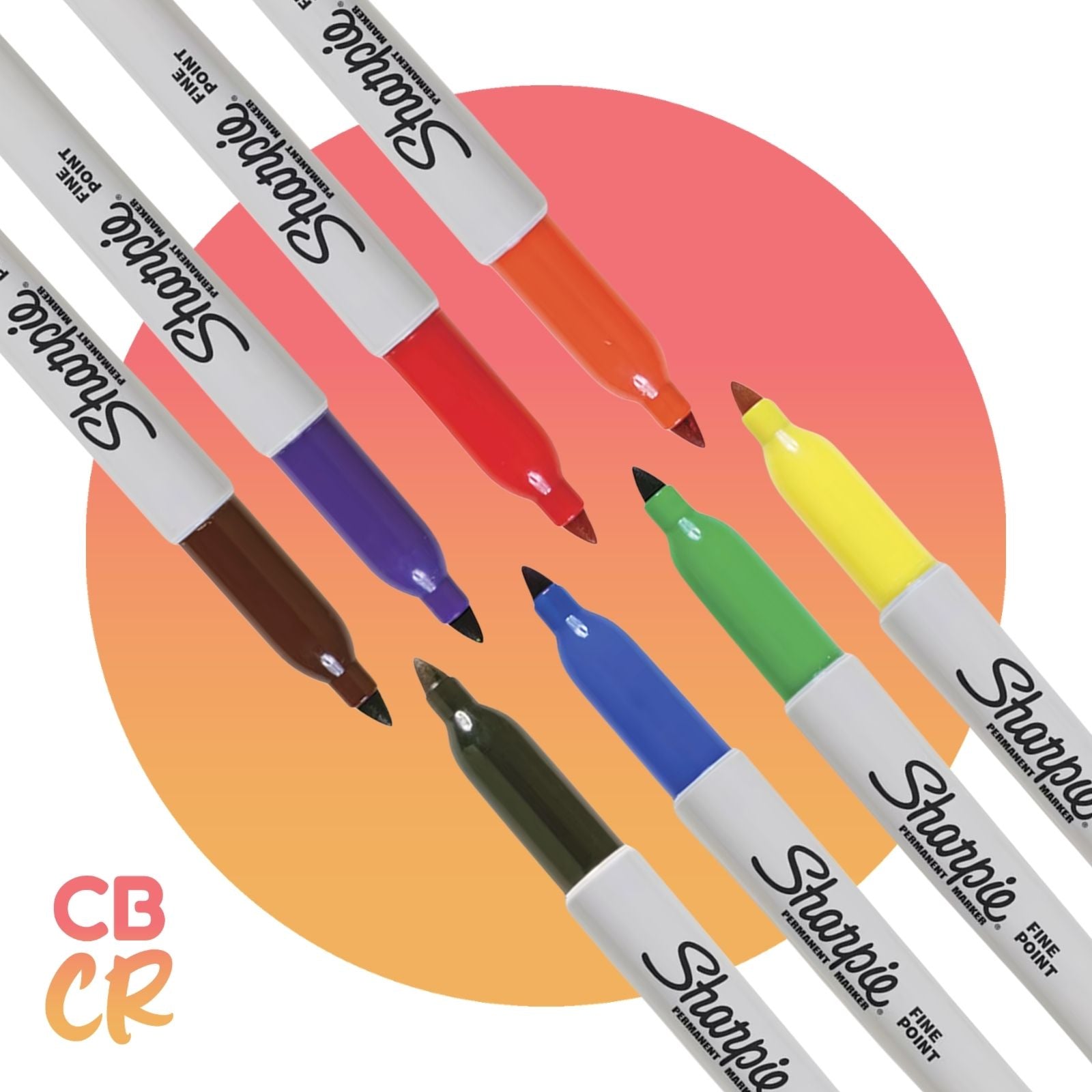 Marcadores Permanentes de 8 Colores | SHARPIE