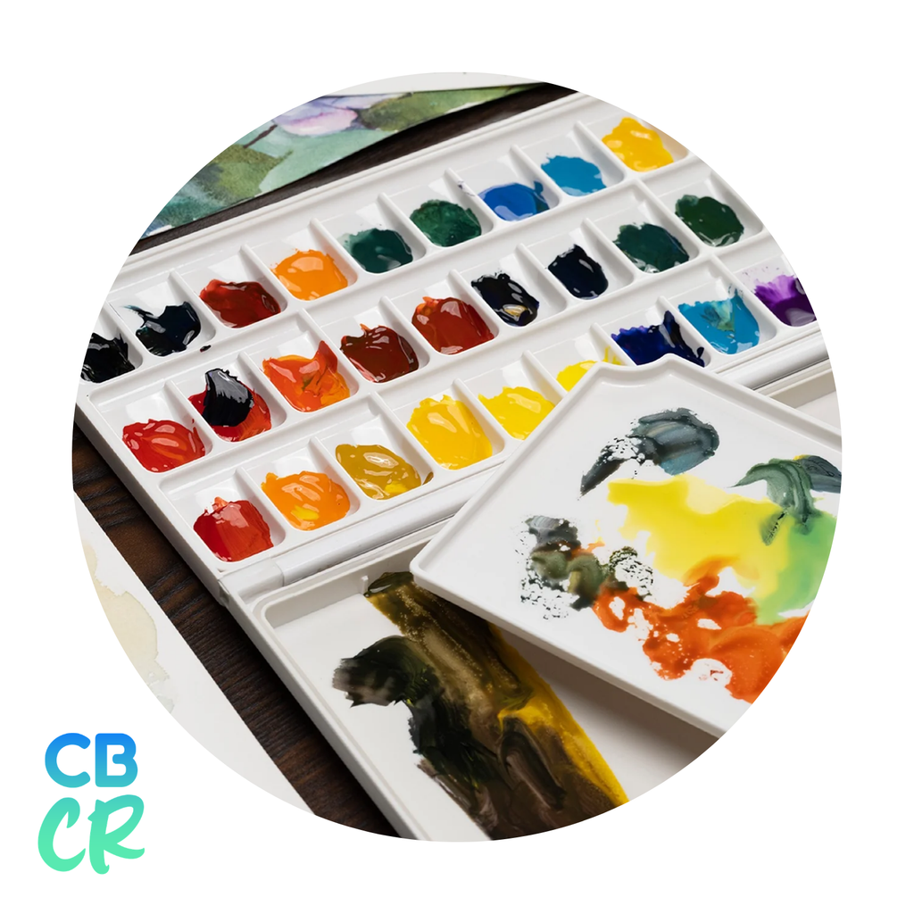 Paleta hermética MEEDEN compacta de 32×16 cm para estudio y trabajo de campo