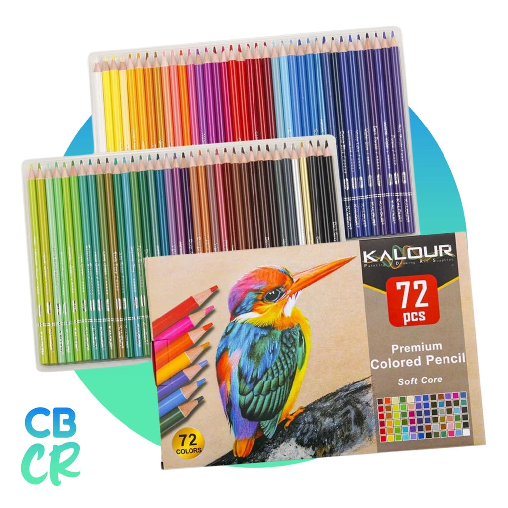 Lápices de Color Suaves de 72 Unidades | KALOUR