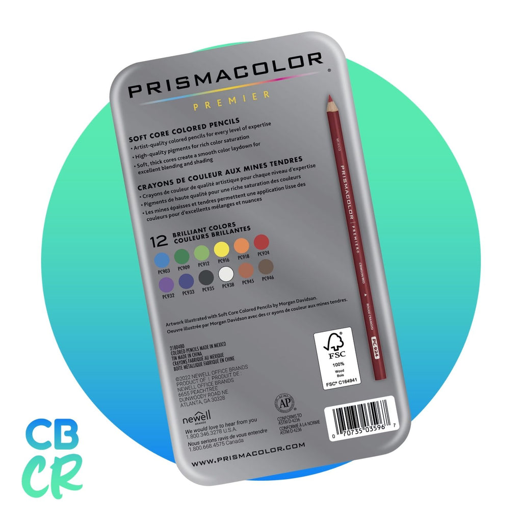 Lápices de Color Profesionales 12 Colores | Prismacolor Premier