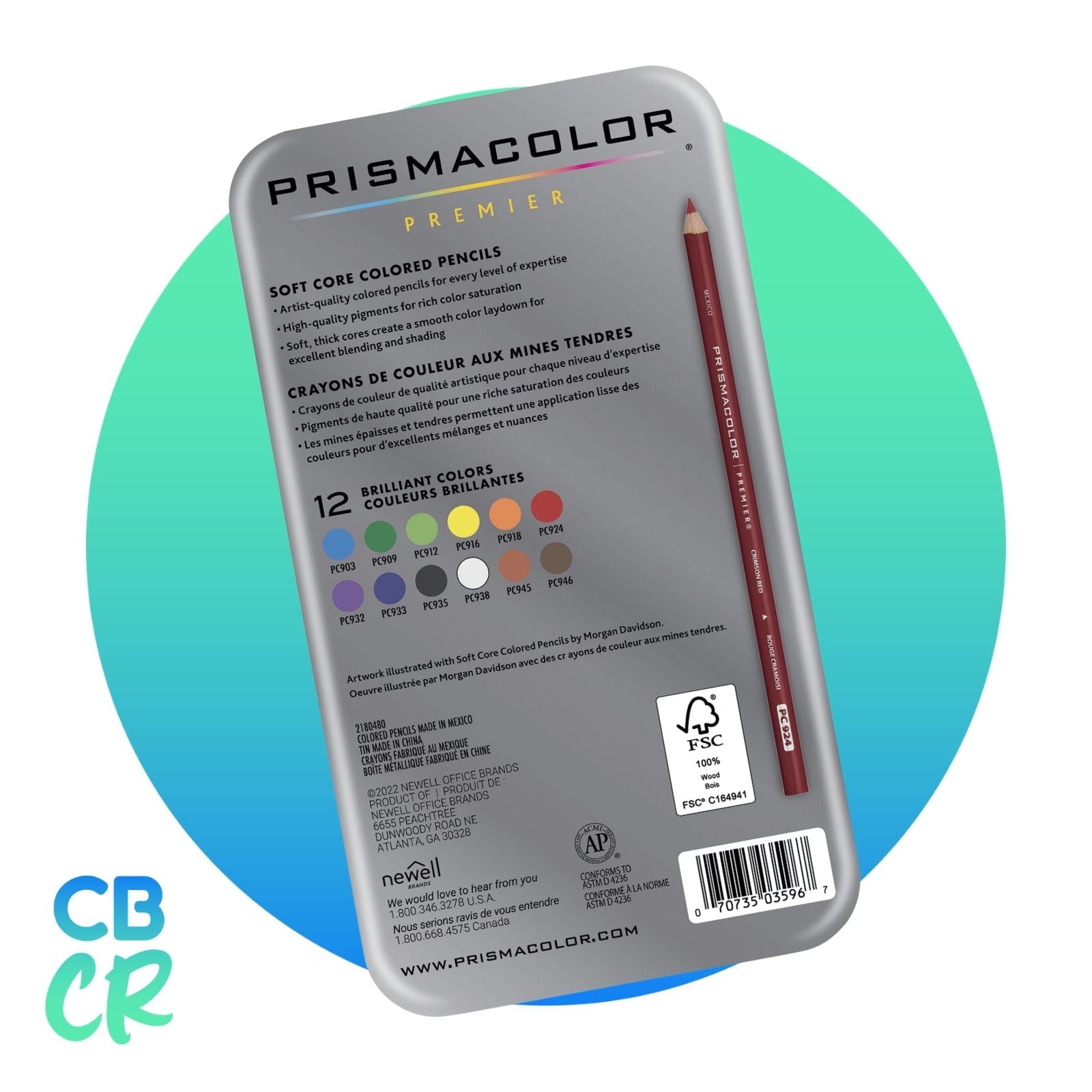 Lápices de Color Profesionales 12 Colores | Prismacolor Premier