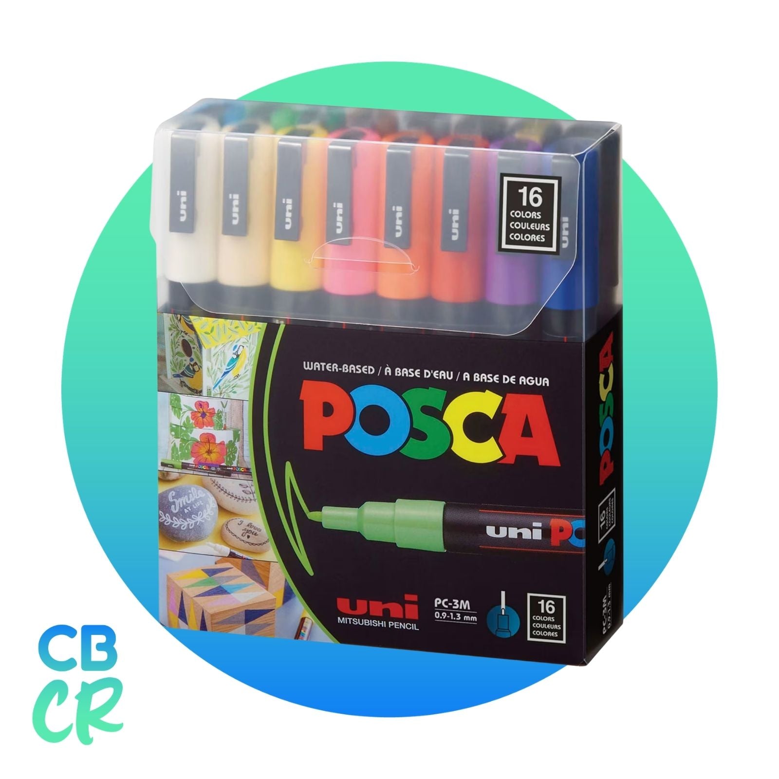 Marcadores Acrílicos PC-3M 16 Colores Esenciales | POSCA