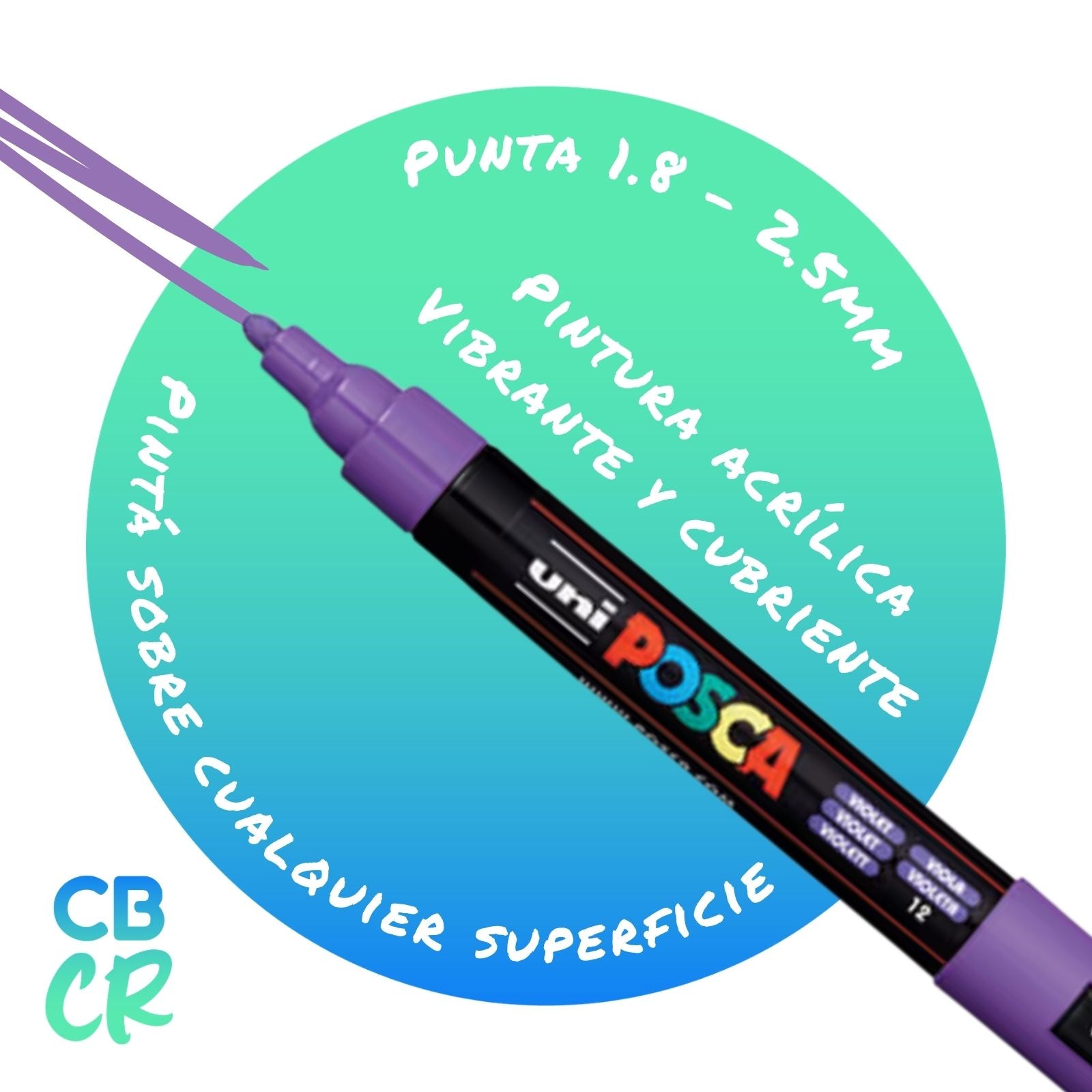 Marcadores Acrílicos PC-5M 16 Colores Esenciales | POSCA
