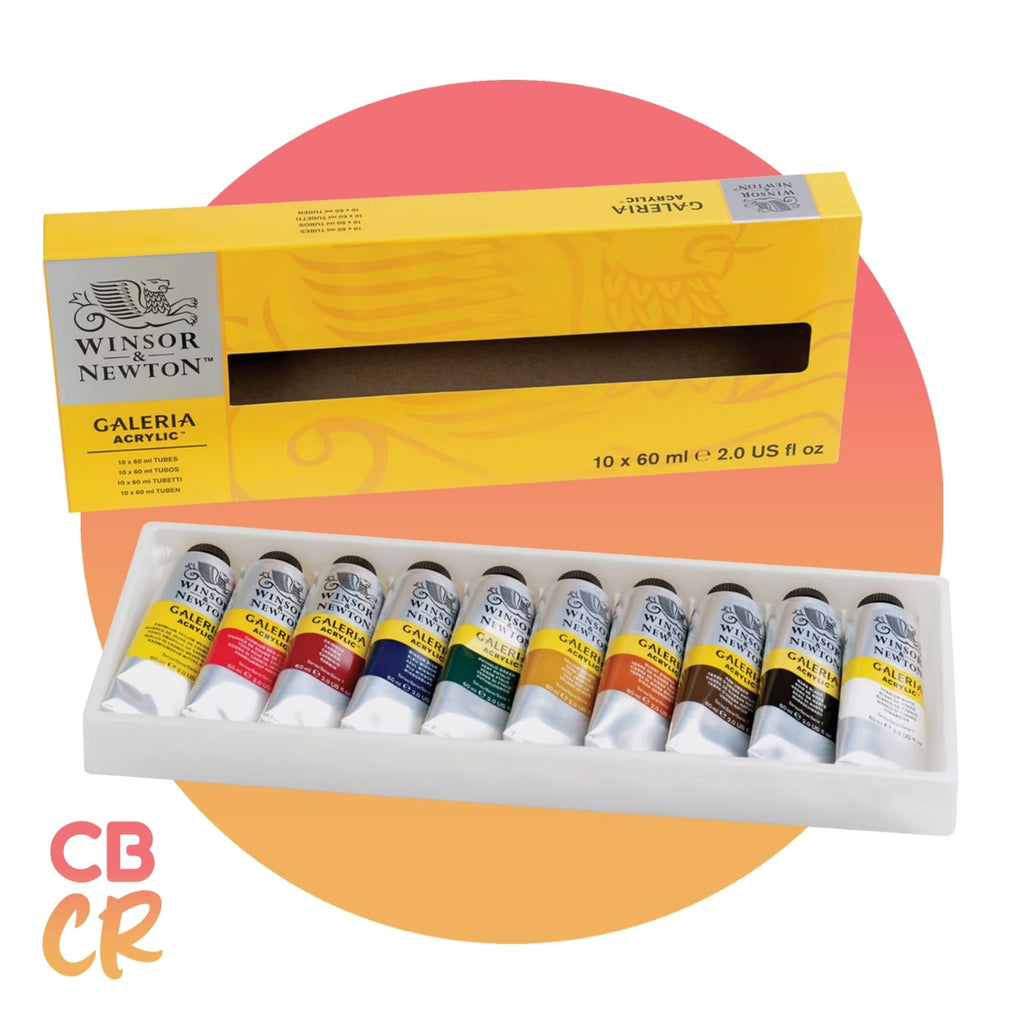 Pintura Acrílica Galeria de 10 Colores 60ml | Winsor & Newton