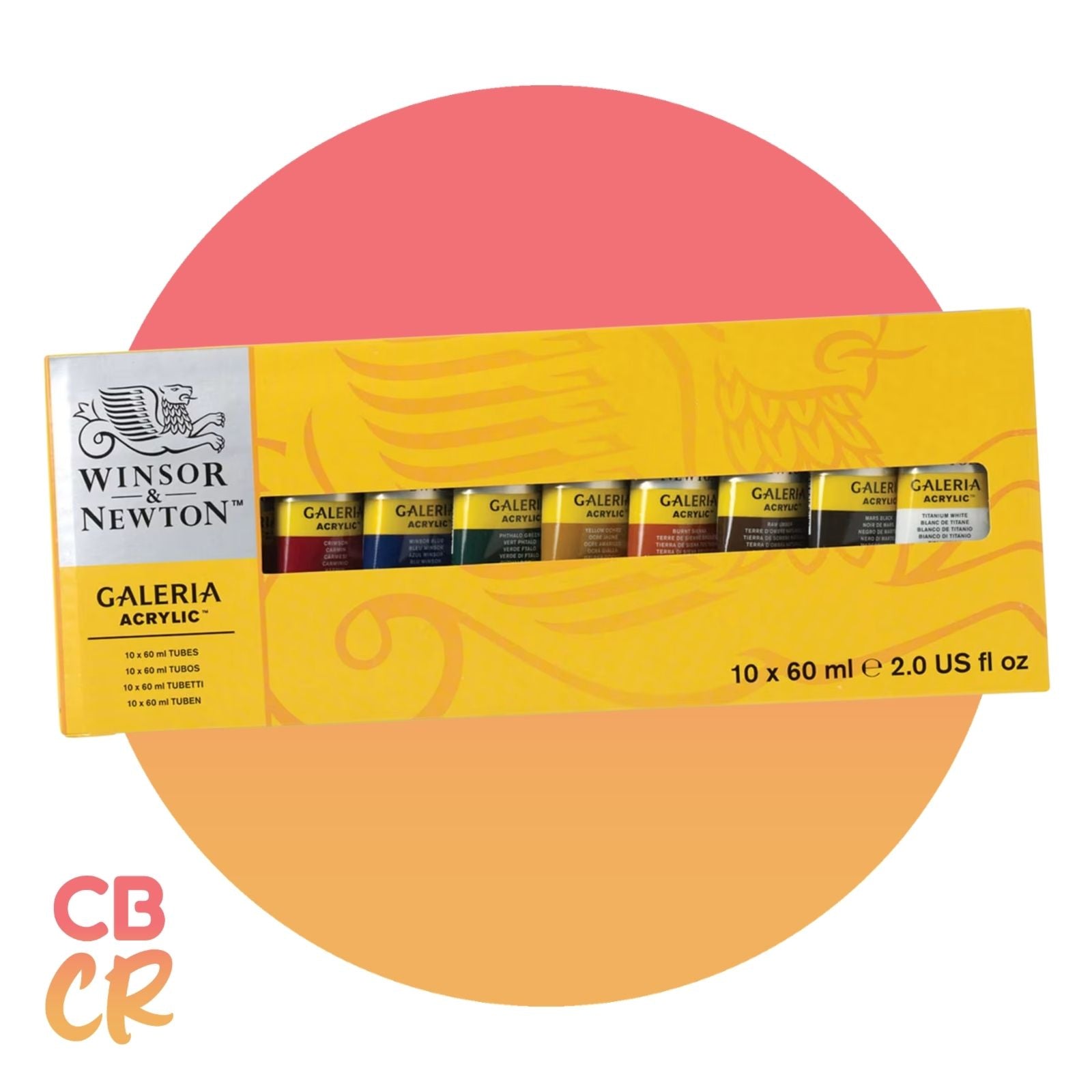 Pintura Acrílica Galeria de 10 Colores 60ml | Winsor & Newton