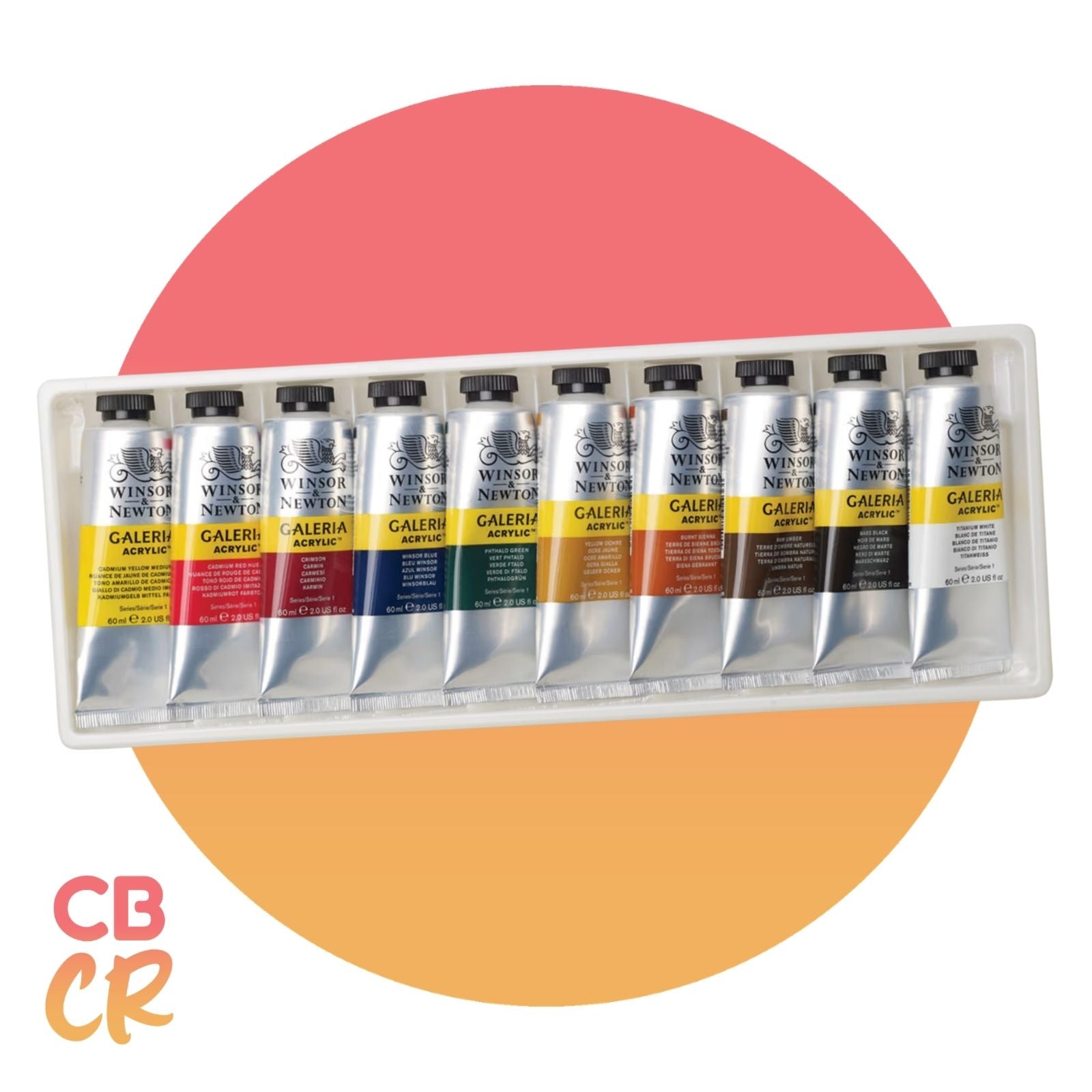 Pintura Acrílica Galeria de 10 Colores 60ml | Winsor & Newton