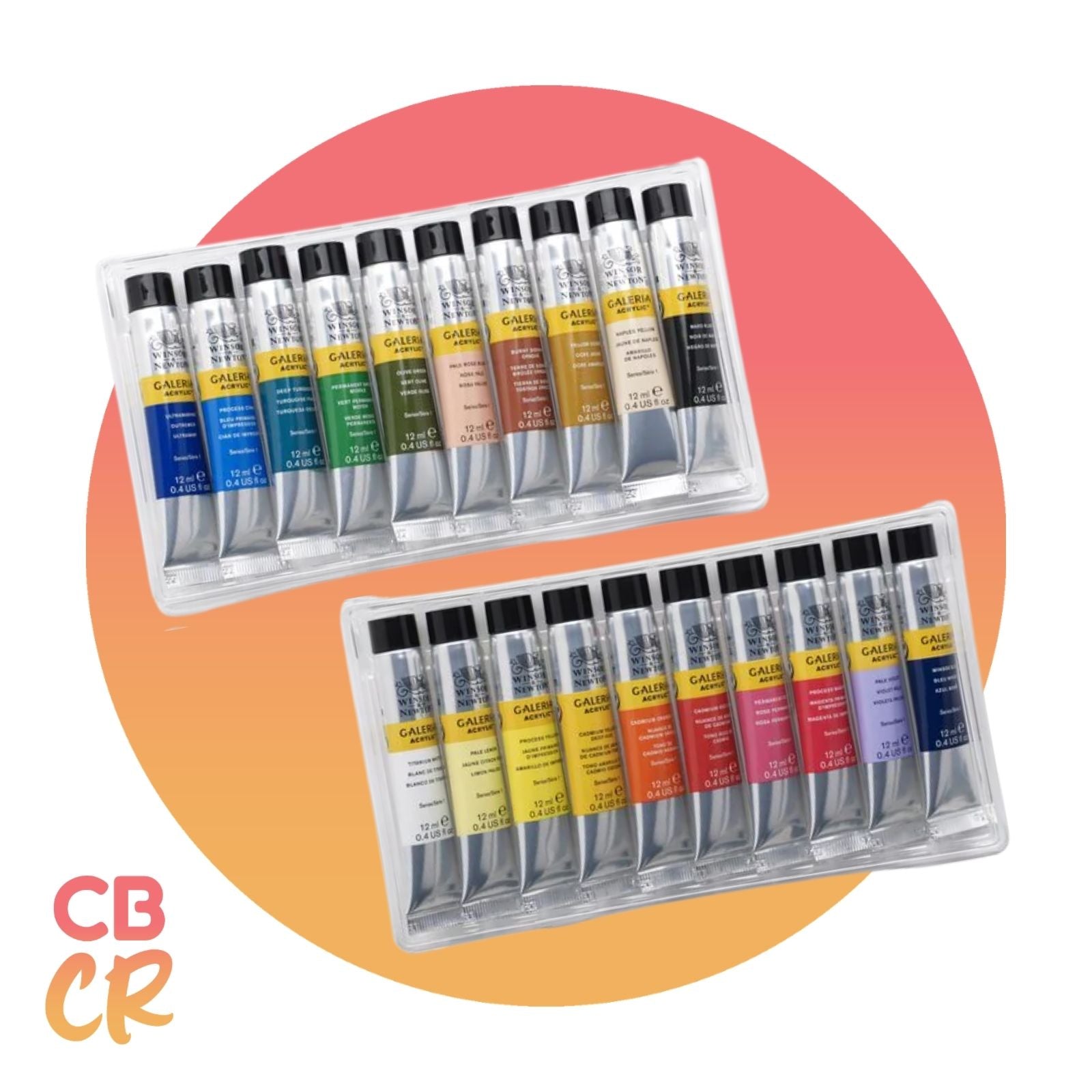 Pintura Acrílica Galeria de 20 Colores 12ml | Winsor & Newton