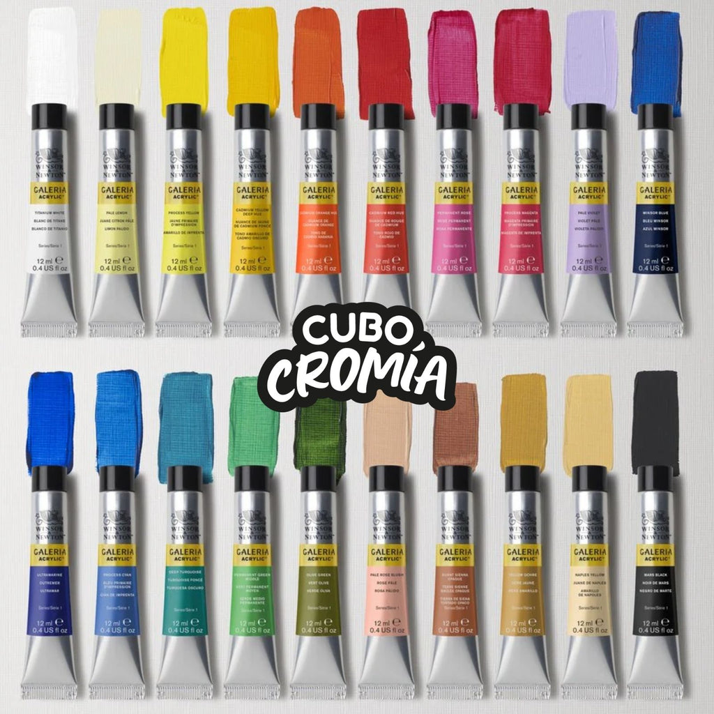 Pintura Acrílica Galeria de 20 Colores 12ml | Winsor & Newton