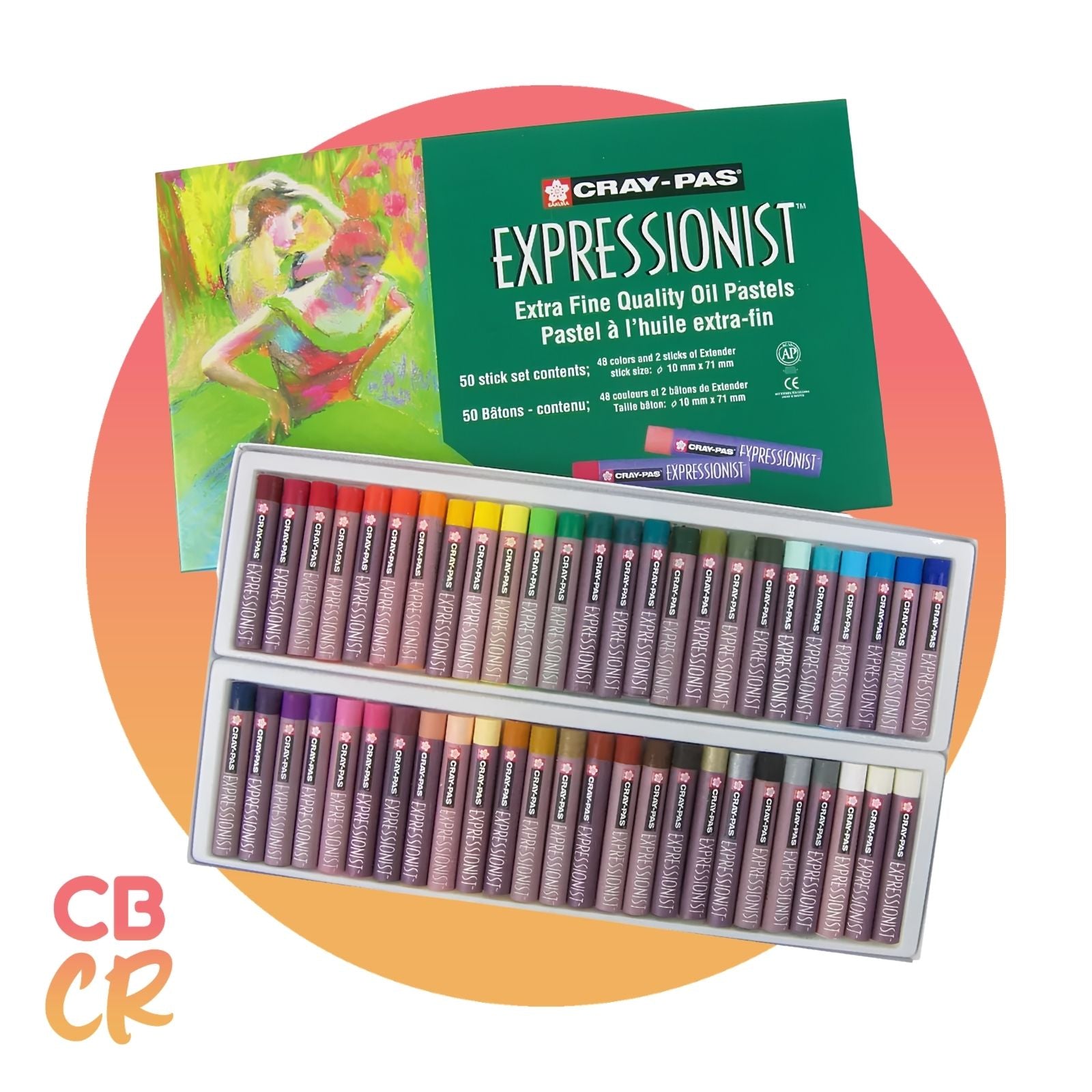 Tizas Pastel al Óleo Expressionist de 50 Colores | SAKURA