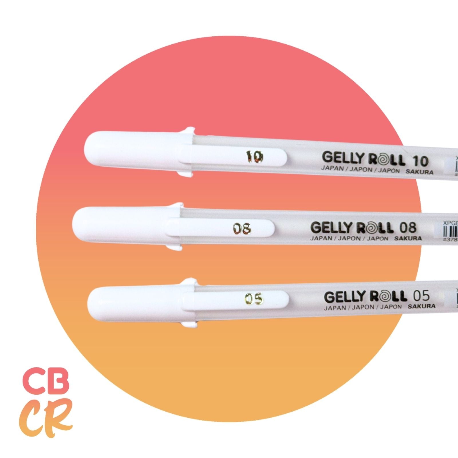 Pluma de Gel Blanco Gelly Roll (05, 08 y 10) por Unidad | SAKURA
