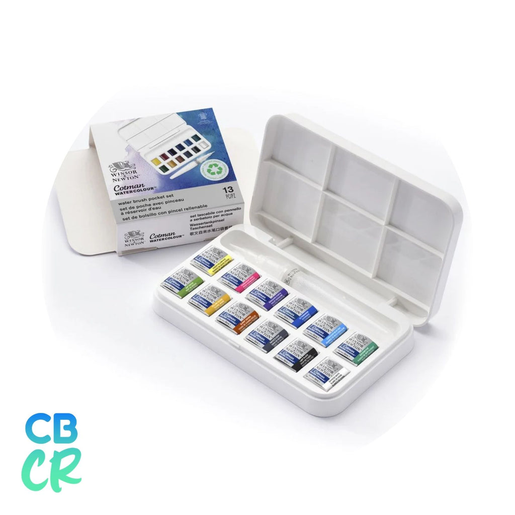 Set Acuarelas Cotman de 13 piezas - Pincel Recargable | Winsor & Newton
