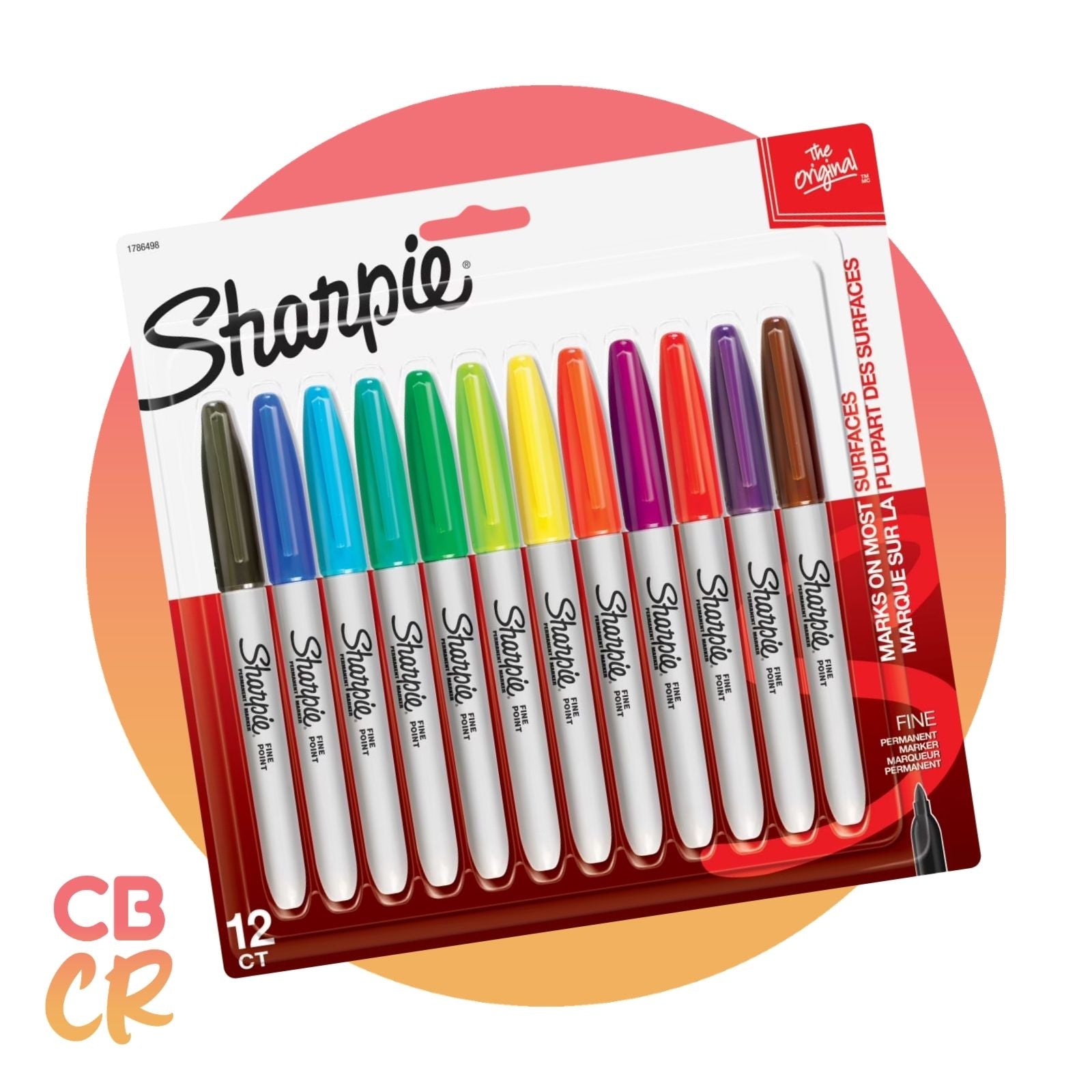 Marcadores Permanentes de 12 Colores | SHARPIE