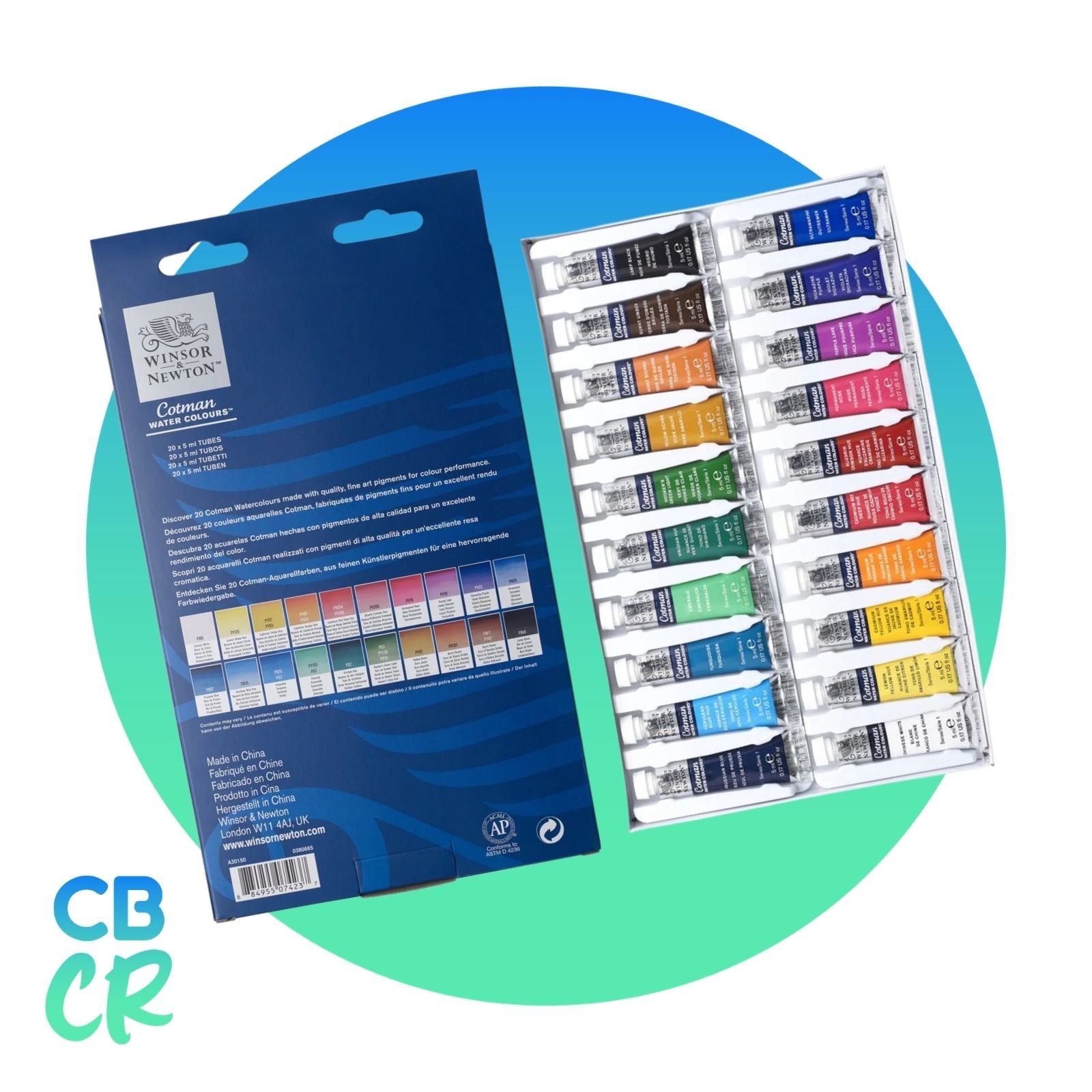 Acuarelas Cotman de 20 Colores 5ml | Winsor & Newton