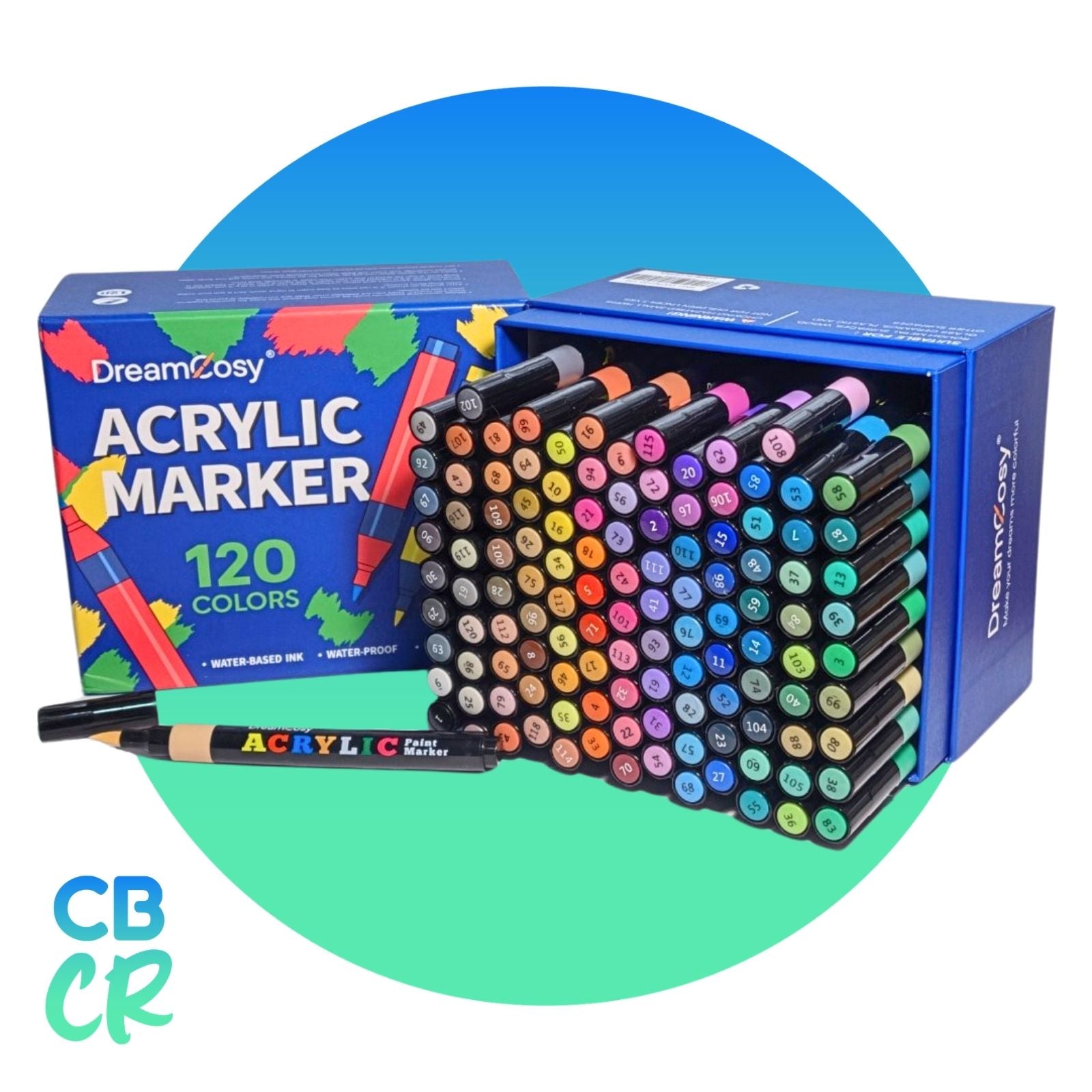 Marcadores Acrílicos Punta Pincel de 120 Colores | DreamCozy