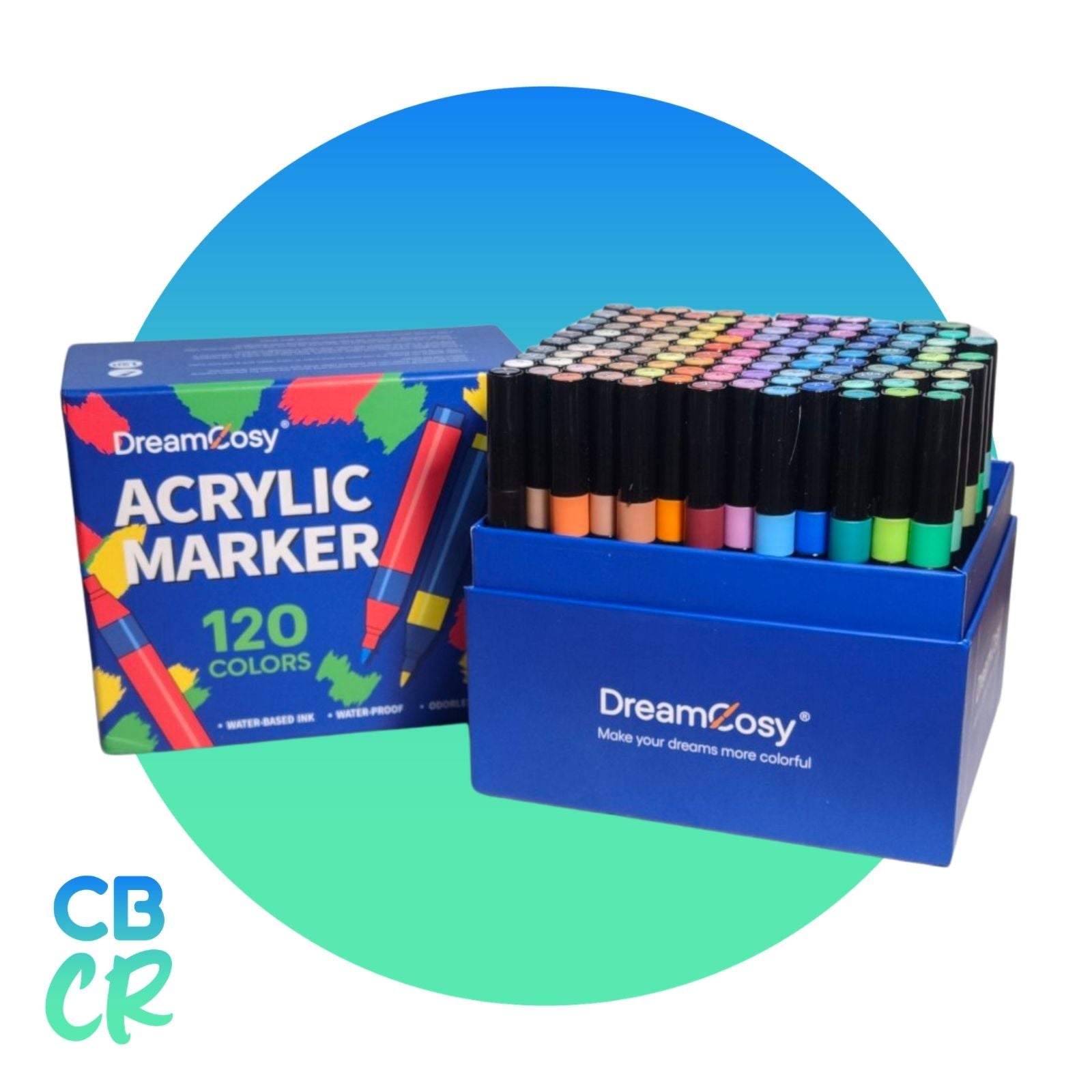 Marcadores Acrílicos Punta Pincel de 120 Colores | DreamCozy