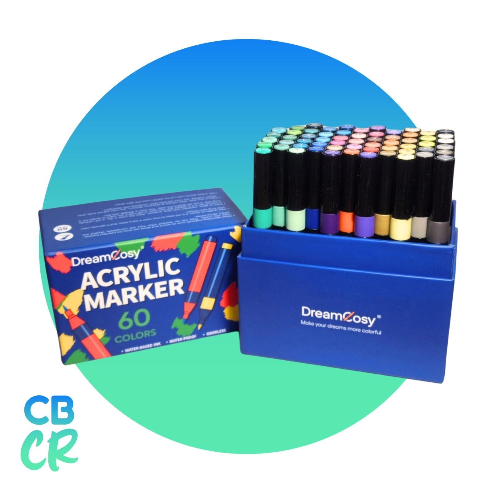 Marcadores Acrílicos Punta Pincel de 60 Colores | DreamCozy