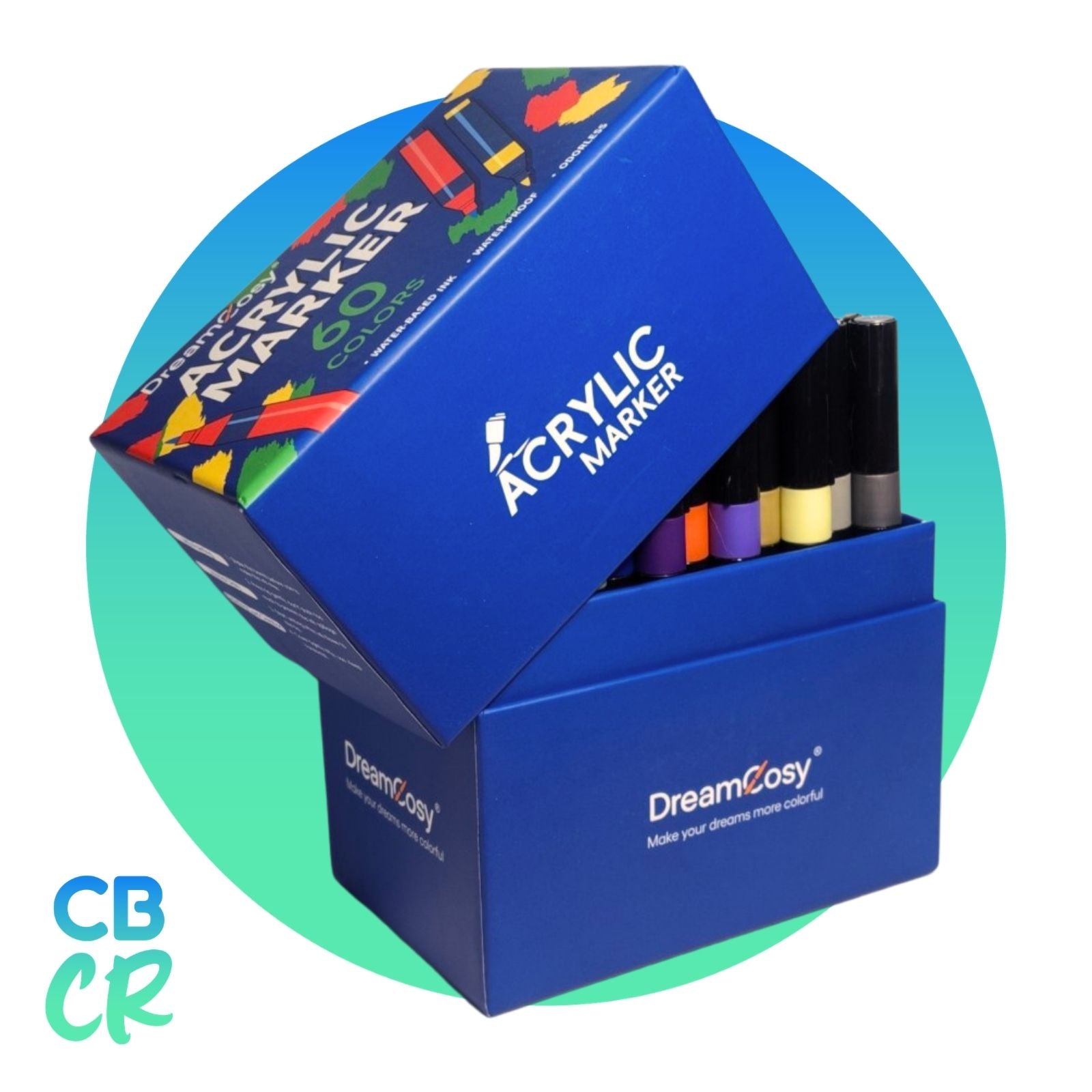 Marcadores Acrílicos Punta Pincel de 60 Colores | DreamCozy