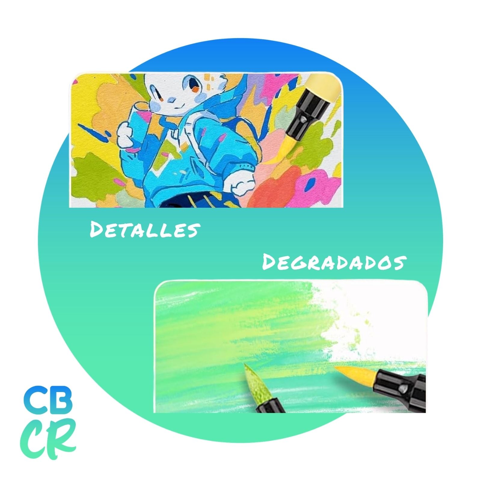 Marcadores Acrílicos Punta Pincel de 60 Colores | DreamCozy