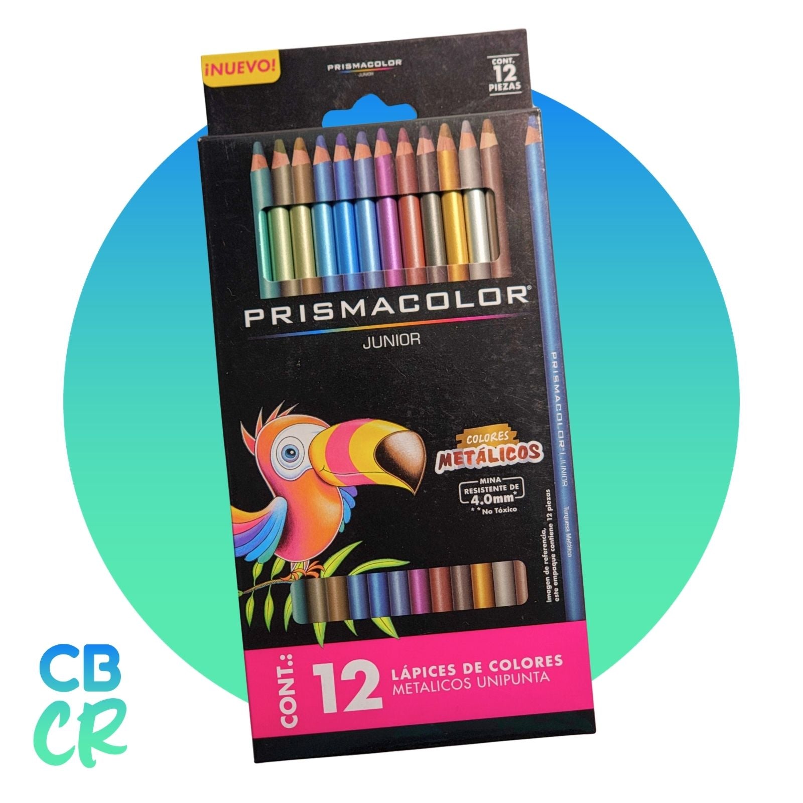 Lápices de Color Metálicos de 12 Unidades | Prismacolor Junior