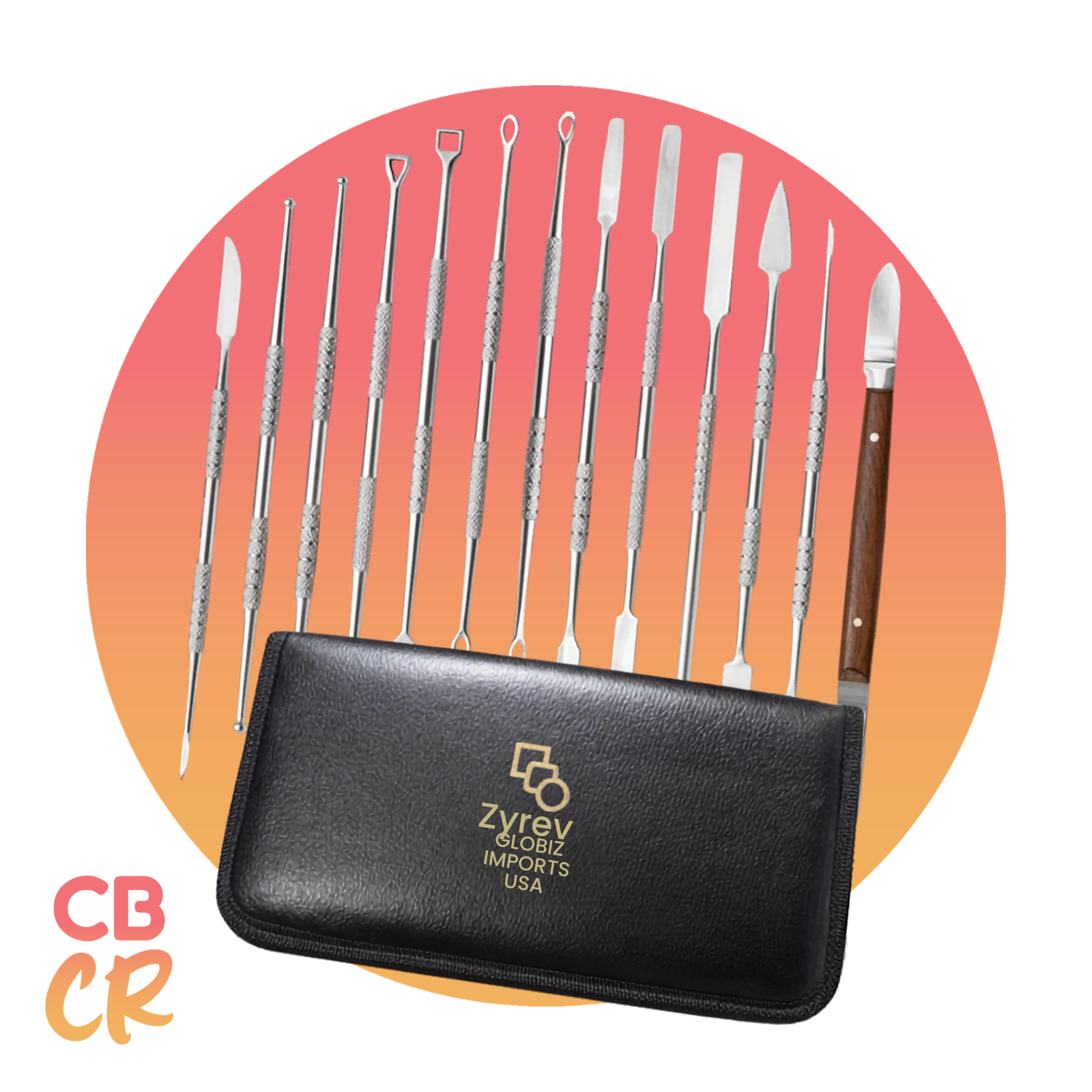 Set completo de 13 estecas ZYREV con diseño ergonómico antideslizante