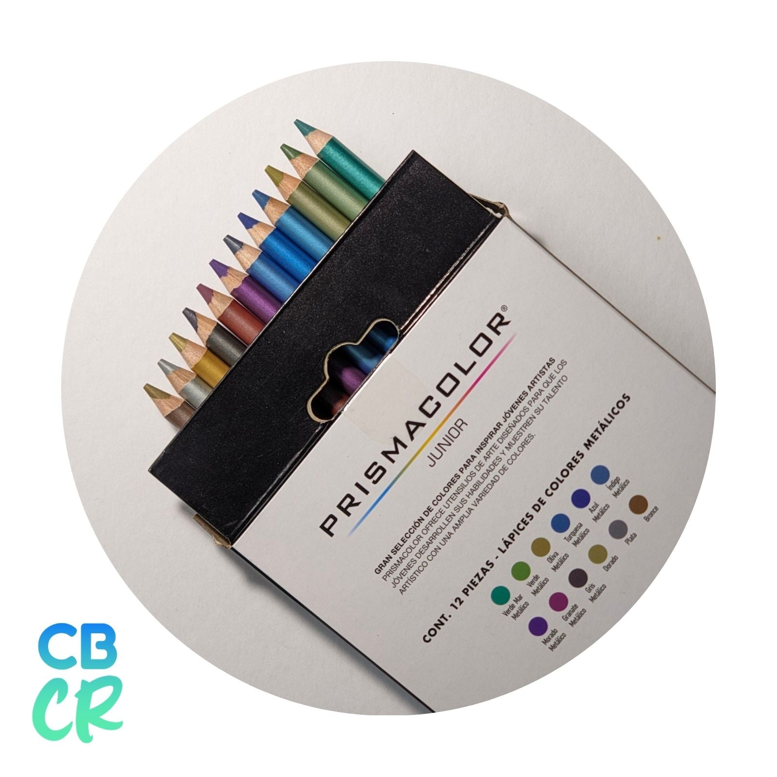 Lápices de Color Metálicos de 12 Unidades | Prismacolor Junior