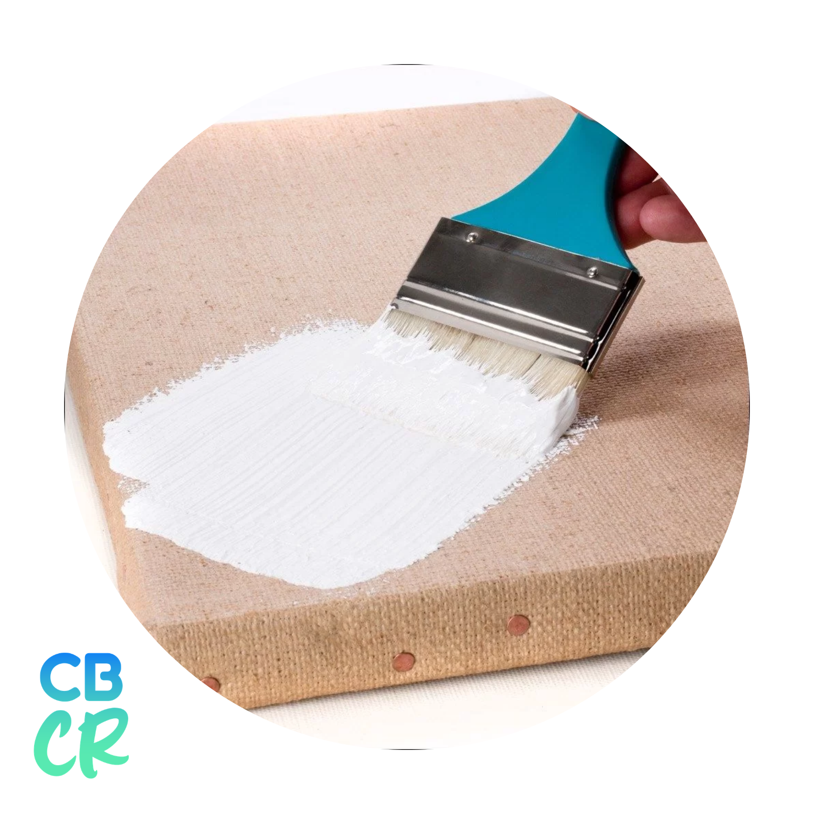 Gesso imprimante Franco Arte 120ml en frasco con tapa, base acrílica blanca para lienzo y madera