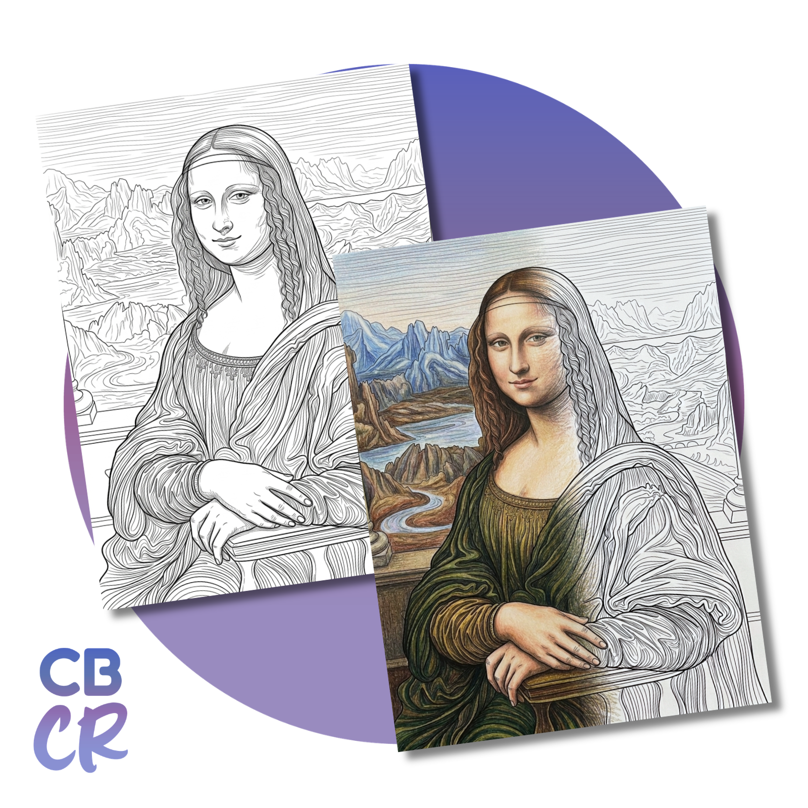 Colección de Ilustraciones para Colorear: Grandes Obras del Arte | CUBOCROMÍA