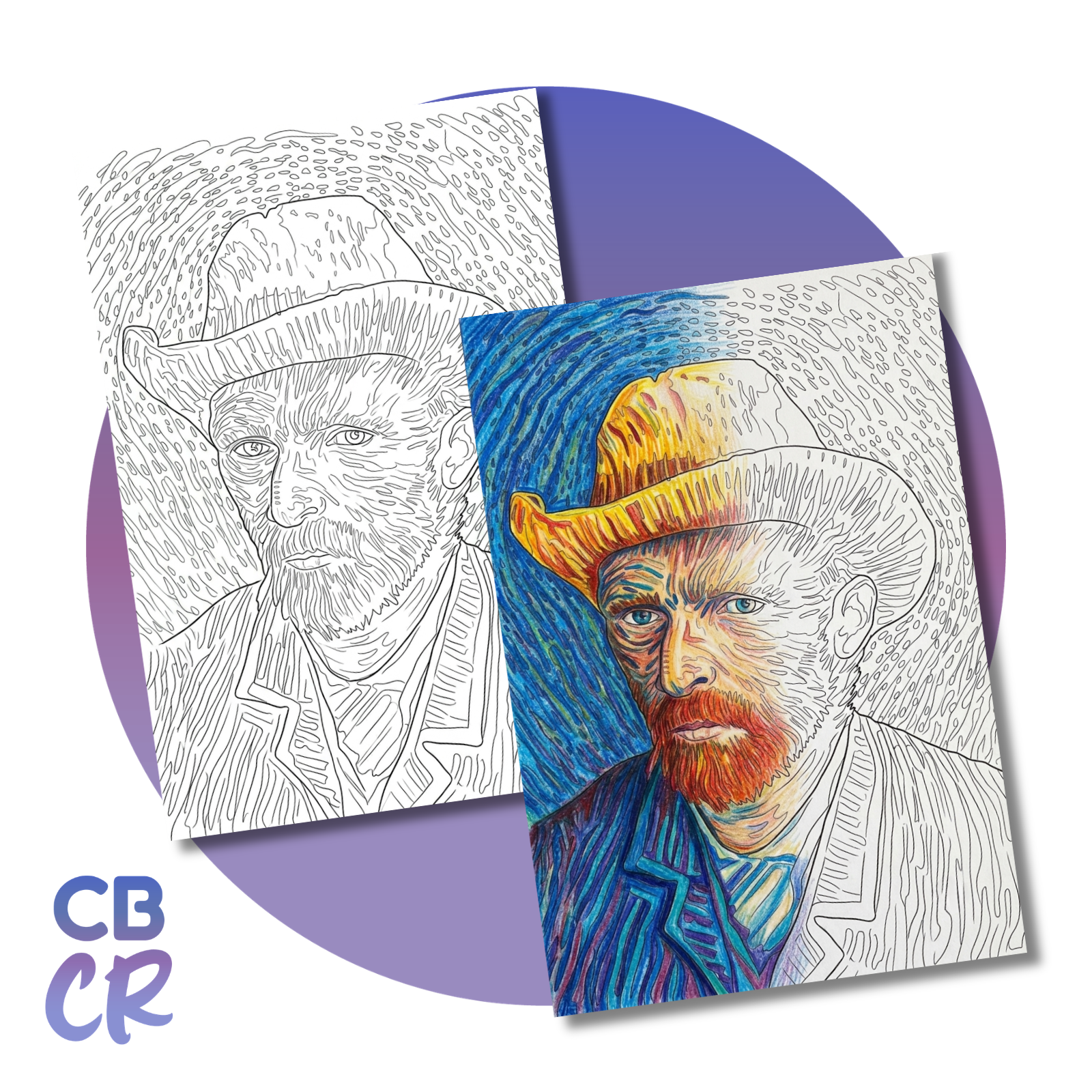 Colección de Ilustraciones para Colorear: Grandes Obras del Arte | CUBOCROMÍA