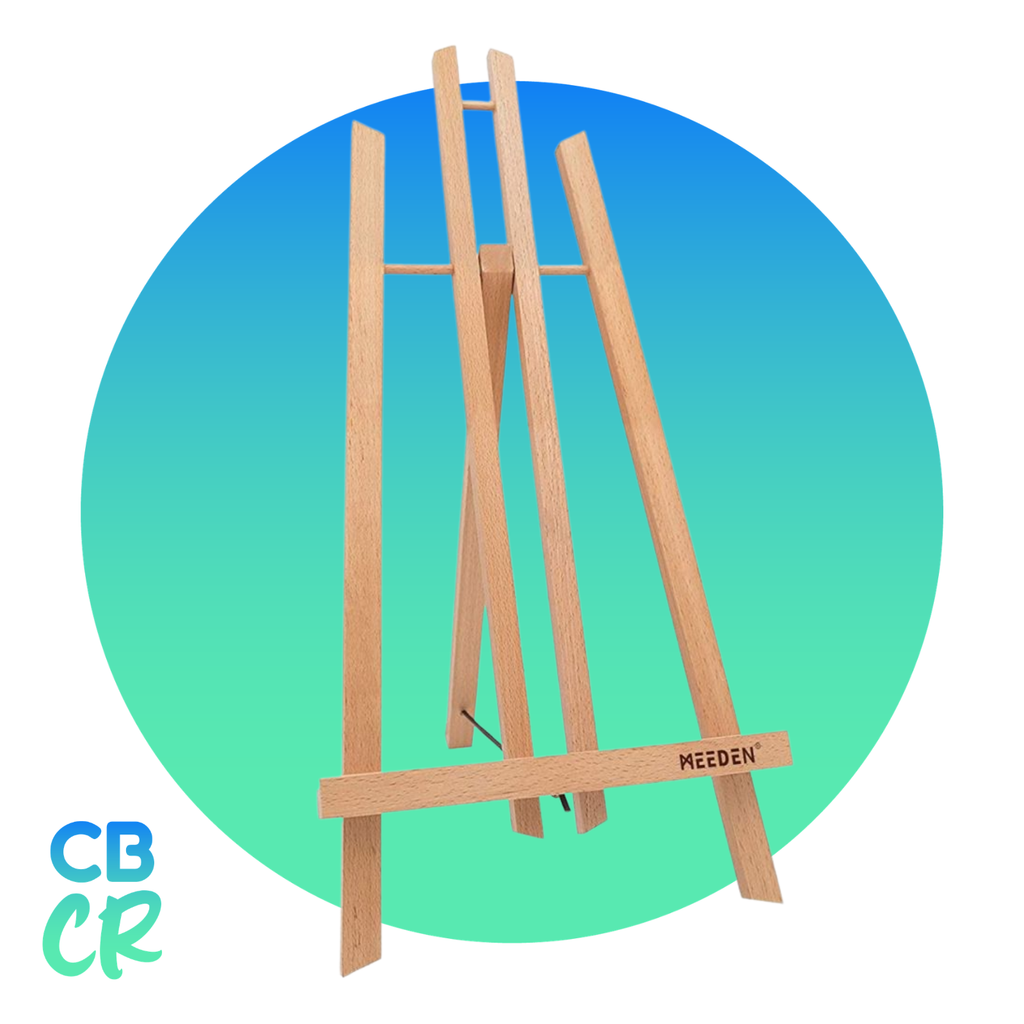 Caballete de exhibición MEEDEN 50 cm en madera de haya europea