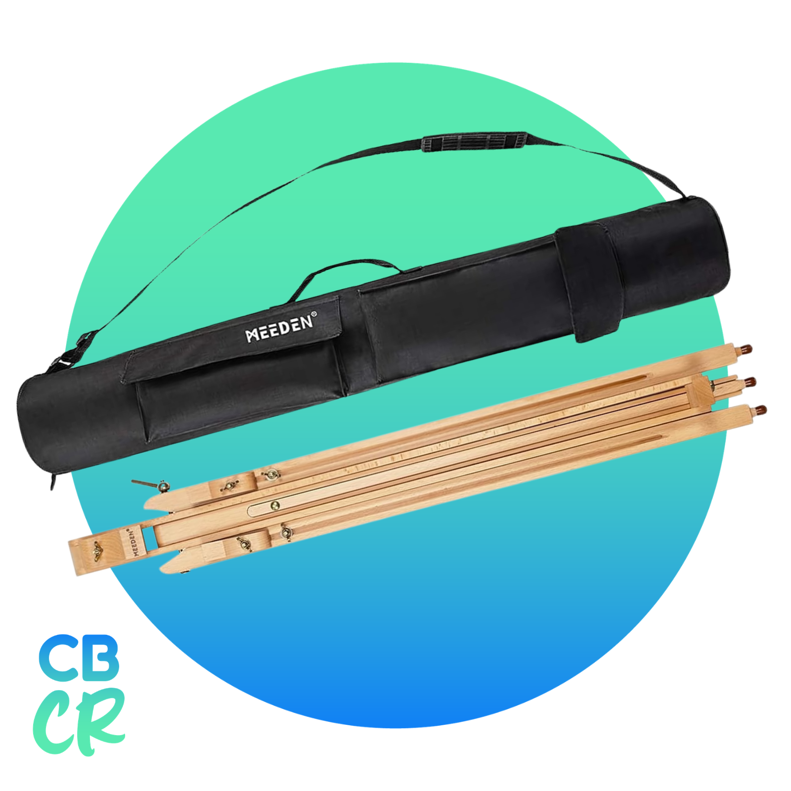 Caballete de viaje MEEDEN compatible con lienzos hasta 86 cm