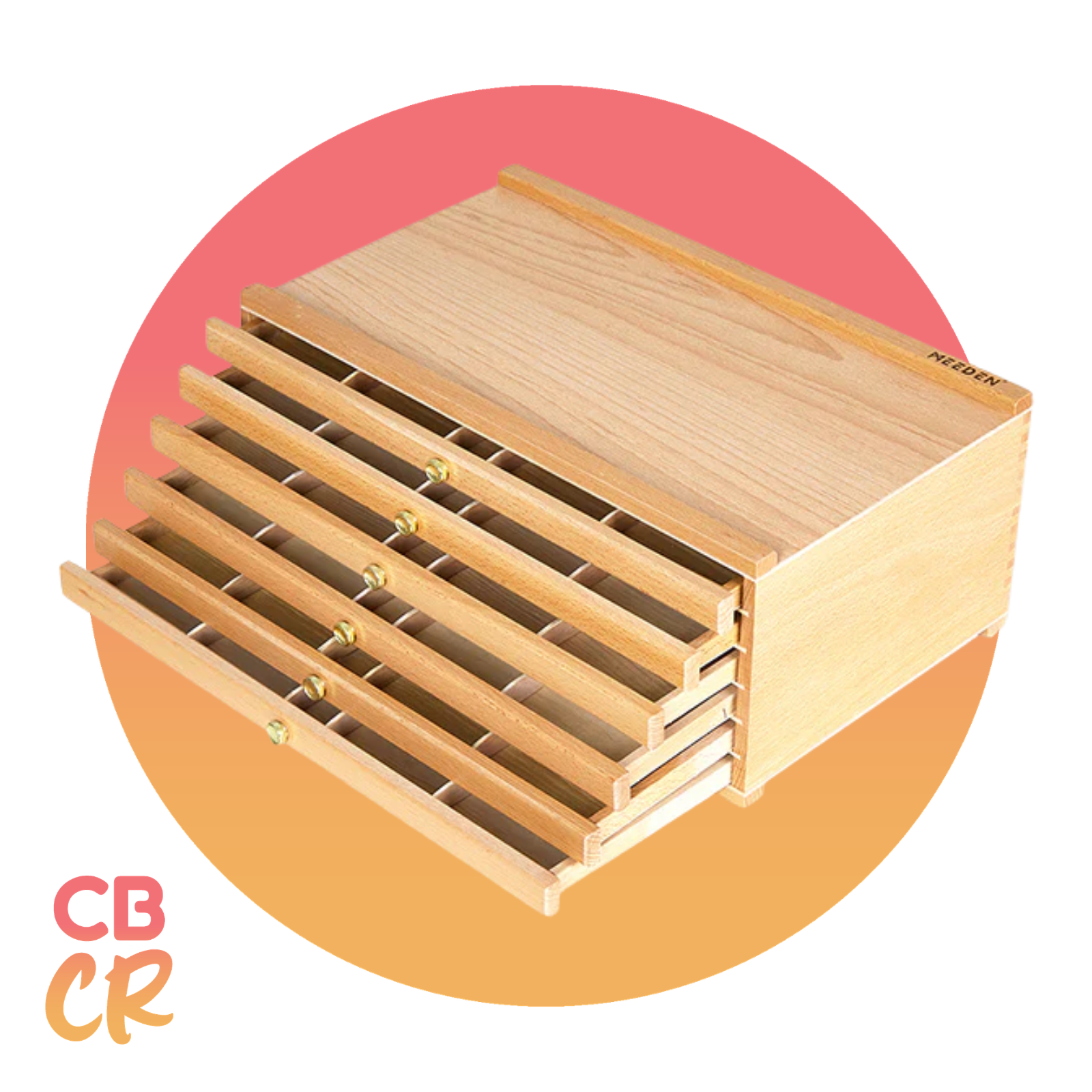 Organizador de 6 gavetas MEEDEN en madera de haya certificada FSC